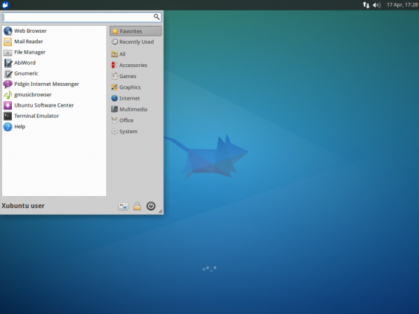 Xubuntu 14.04: Whiskermenu